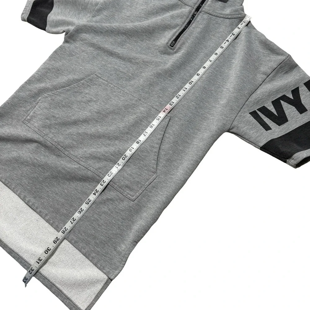 Ivy‎ Park Women's 1/4 Zip Short Sleeve Hoodie Baggy Fit Size XS